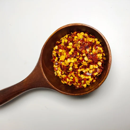 Gránulos de paprika de campana verde en polvo de vegetales deshidratados hechos en China